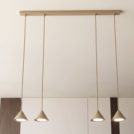 Lampa Wisząca ELIT 4 Beżowy