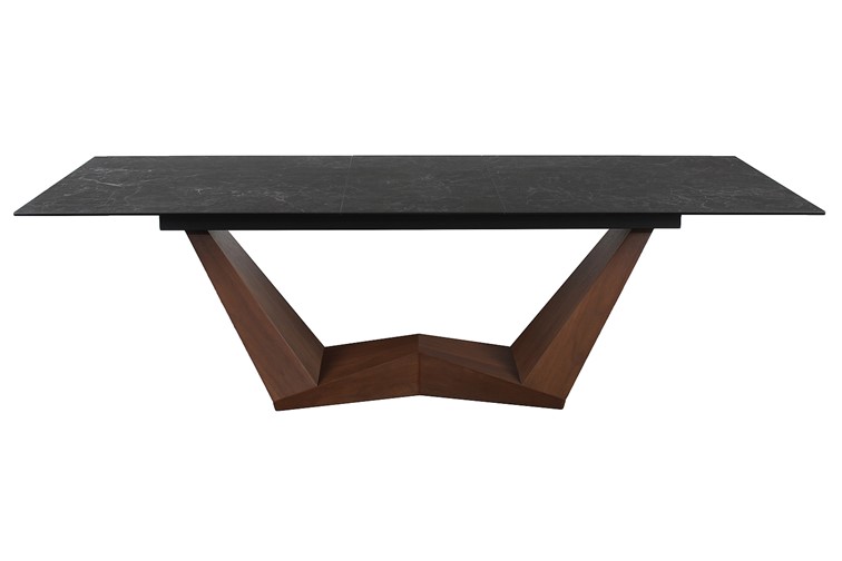 Stół BONUCCI Ceramic (200-250)x98 Czarny/Orzech