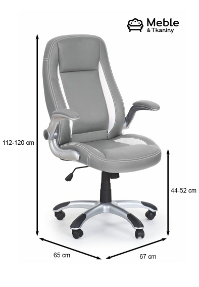 Fotel Gabinetowy SATURN Popiel