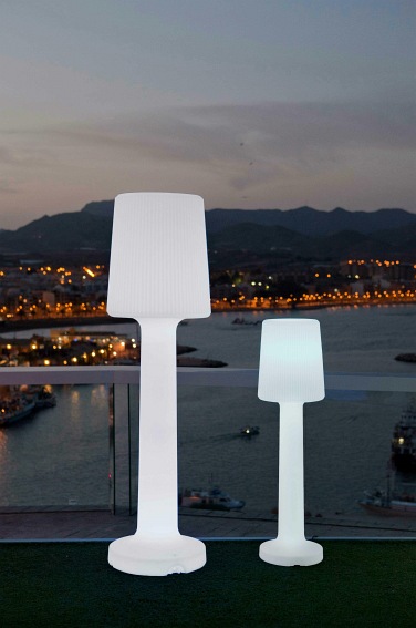 Lampa ogrodowa Carmen B 165 Biała, LED Zasil. Solarne Akumulatorowe