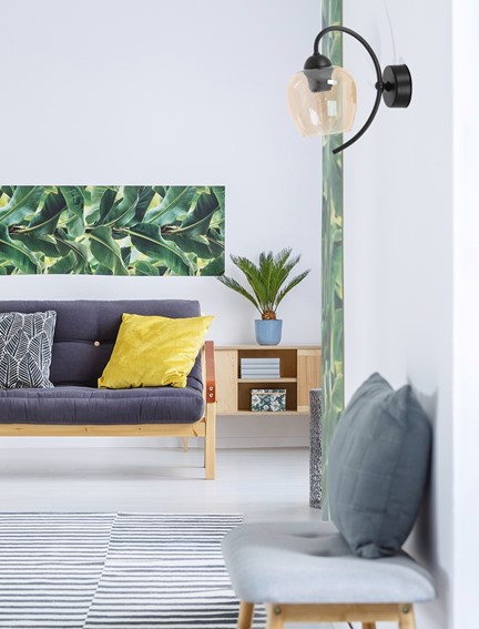 Kinkiet DIUNA K-5192 Czarny/Bursztynowy