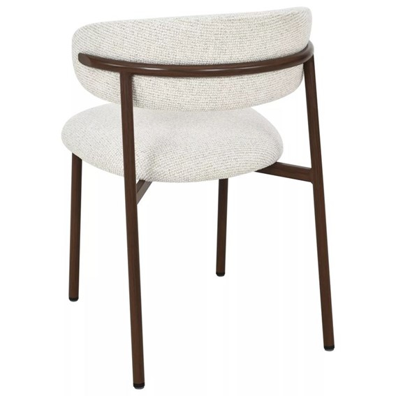 Krzesło ELTON II Jasny Beż/Orzech