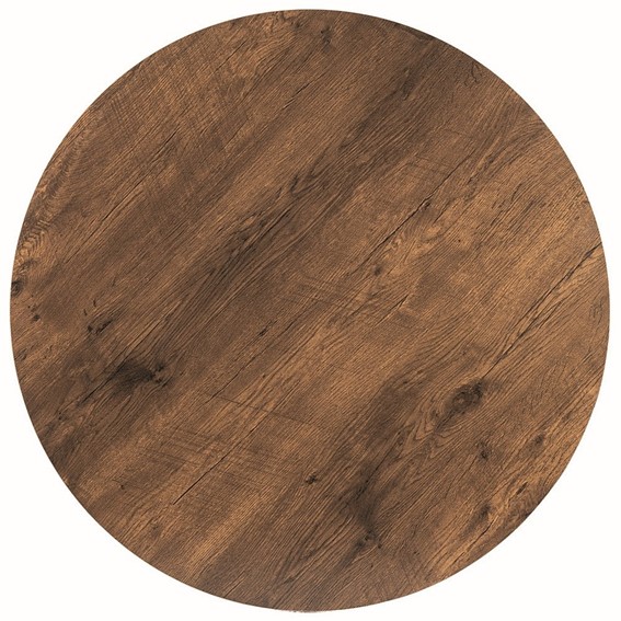 Stół TALIA II fi90 Czarny/Orzech