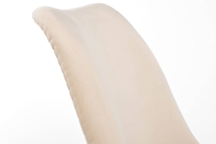 Krzesło BOLONIA LUX Welur Brązowy/Beżowy