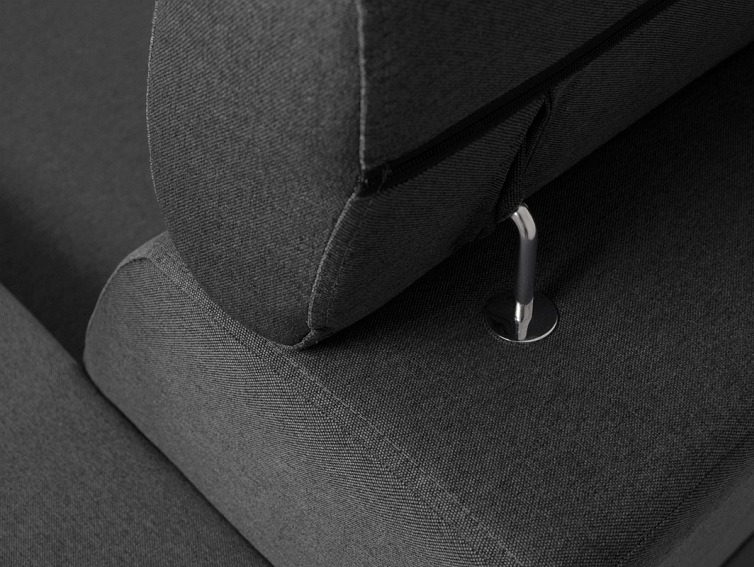 Narożnik Rozkładany Atlantica P 250x160 Karbon/Orzech