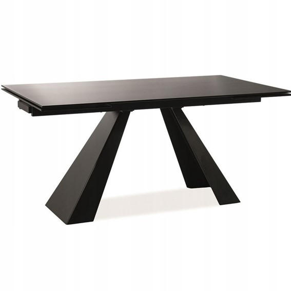 Stół Rozkładany SALVADORE (160-240)x90 Czarny Mat