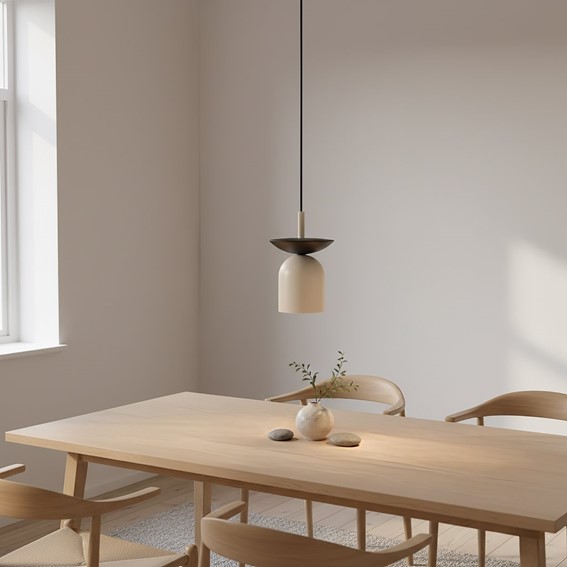 Lampa Wisząca EGO 1 Beżowy/Czarny