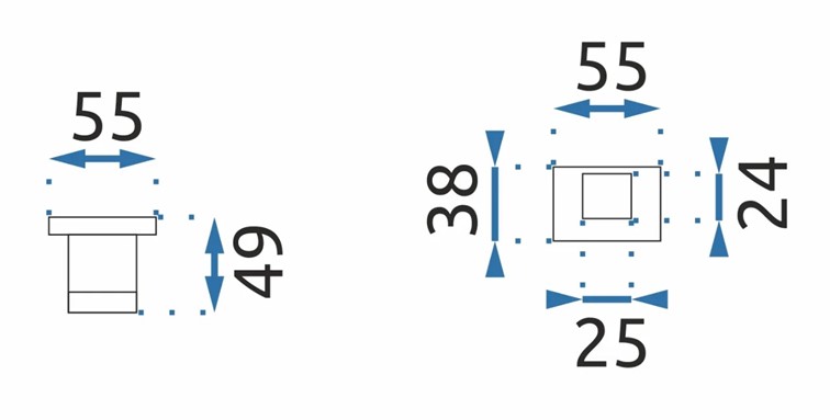 Wieszak Łazienkowy ERLO 03 Czarny