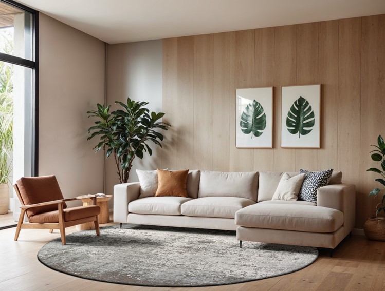 Dywan VIRGIN LAND Venus Round 9655 240x240 cm Szary