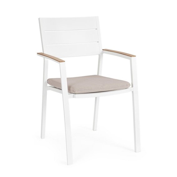 Krzesło Ogrodowe ZELMAR Biały