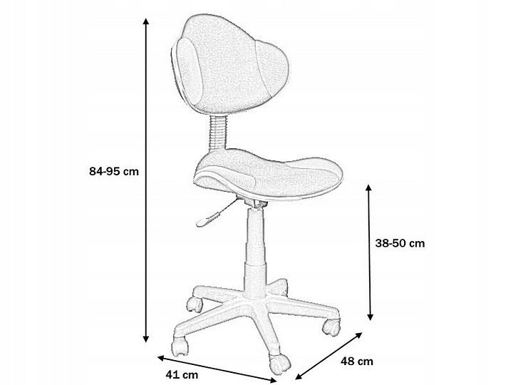 Fotel Obrotowy Q-G2 Szary/Czarny