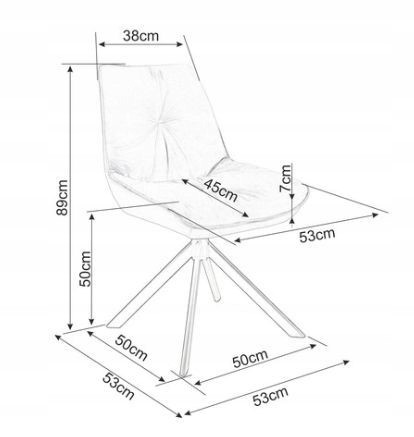 Krzesło BOOGIE I Velvet Czarny /Szary Bluvel 14