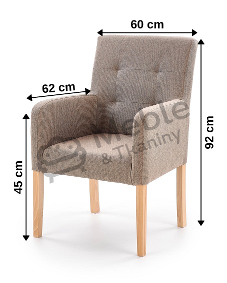 FILO fotel dąb miodowy / tap: Inari 23