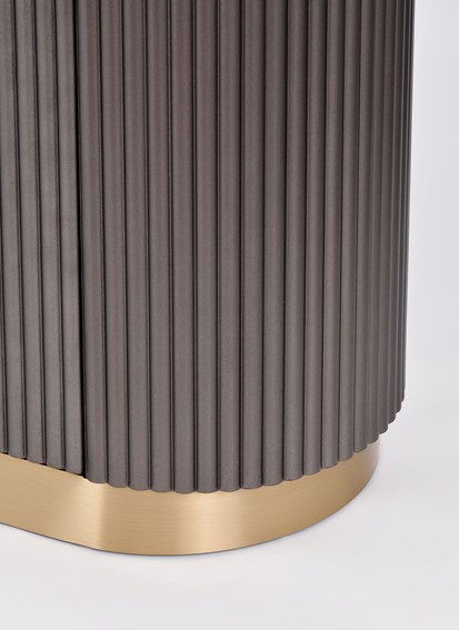 Komoda STILIG ST917 Grafitowy/Złoty