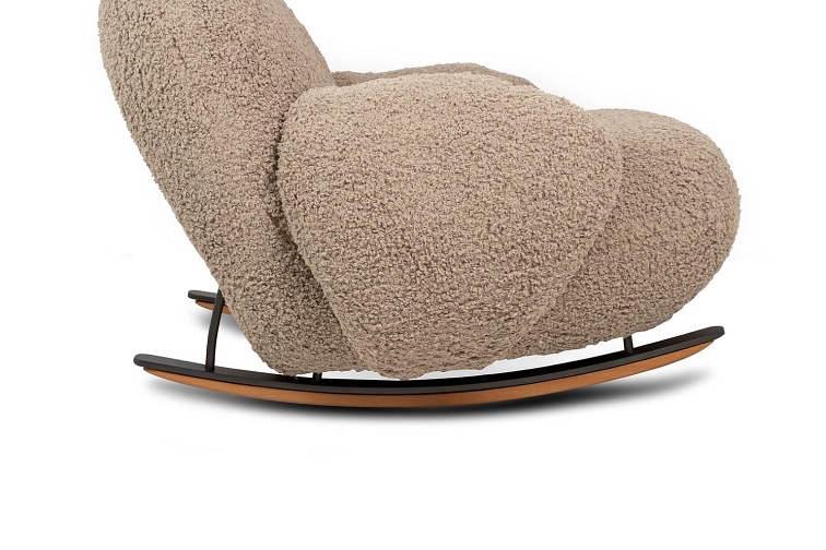 Fotel Bujany Plush Teddy 102x80x91 Ciemny Beżowy