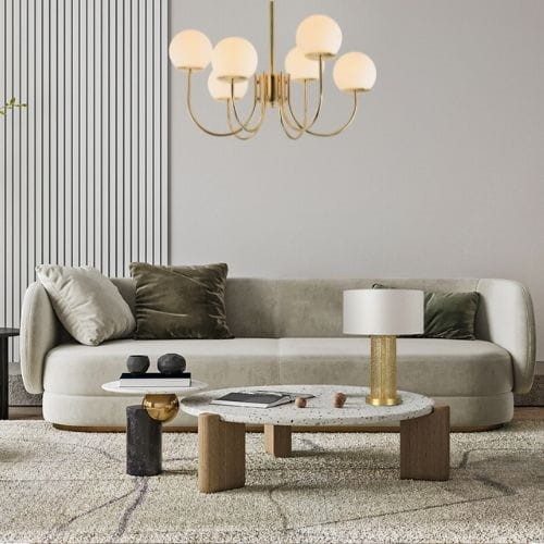 Żyrandol FREIA 6 Złoty