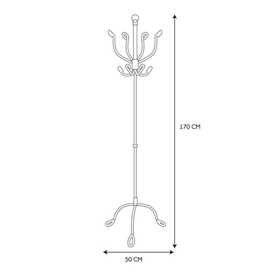 Wieszak Stojący LOOP Szary