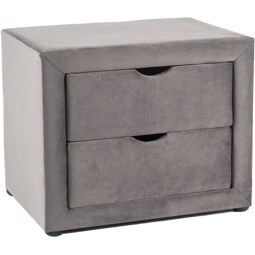 Szafka Nocna ET-002 Velvet Szary Bluvel 14