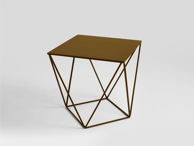 Stół Kawowy Daryl Metal 60x60 Złoty