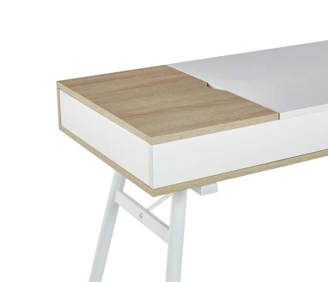 Biurko B16-FX Dąb Sonoma/Biały