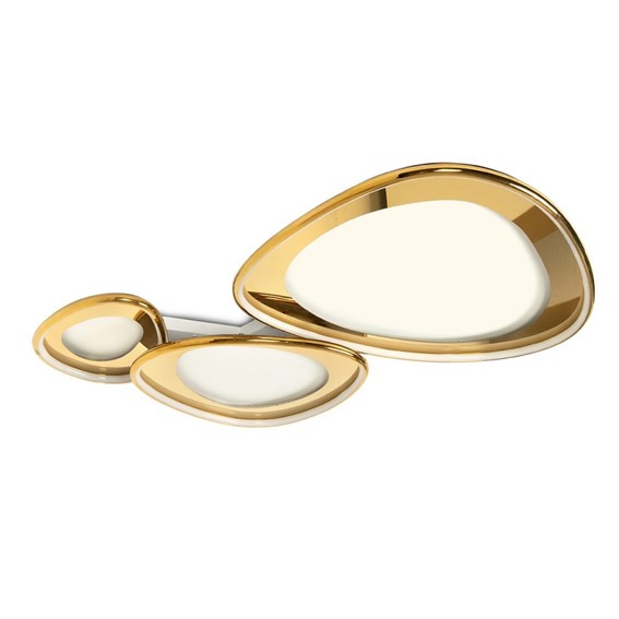 Lampa Sufitowa CELL 3 Złoty