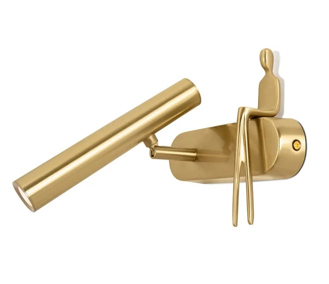 Lampa Ścienna BOY TUBE L Złoty