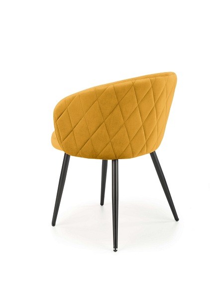 Krzesło K430 Czarny/Musztardowy