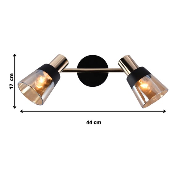 Listwa LIVIO 2 Złoty/Czarny