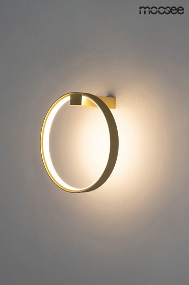 Lampa Ścienna CIRCLE WALL Złoty