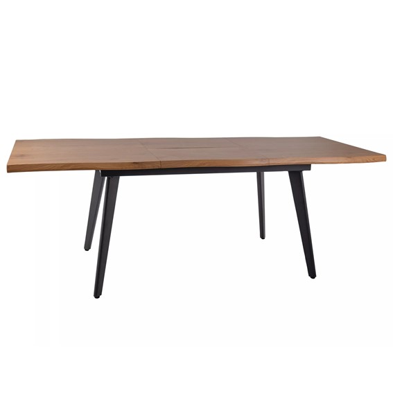 Stół Rozkładany FRESNO (150-210)x90 Dąb/Czarny