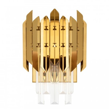 Lampa Ścienna MAJESTIC Złoty/Transparentny