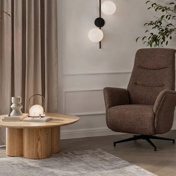 Fotel Rozkładany NESTOR RAVEN Cappuccino