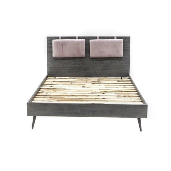 Łóżko Capella BQ01 140x200 Szary/Czarny