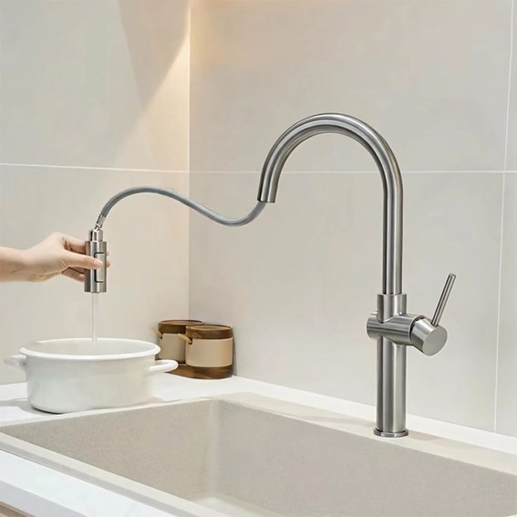 Bateria Kuchenna FRESH HIGH Nikiel Szczotkowany