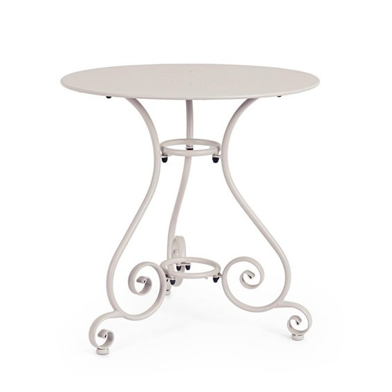 Stolik Ogrodowy ETIENNE Fi70cm Beżowy