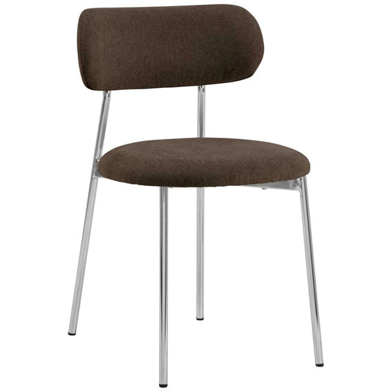Krzesło LYRIC Brązowy/Chrom