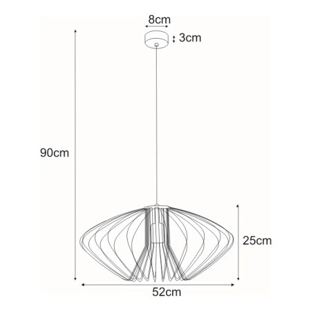 Lampa Wisząca TIZI K-3407 Biały