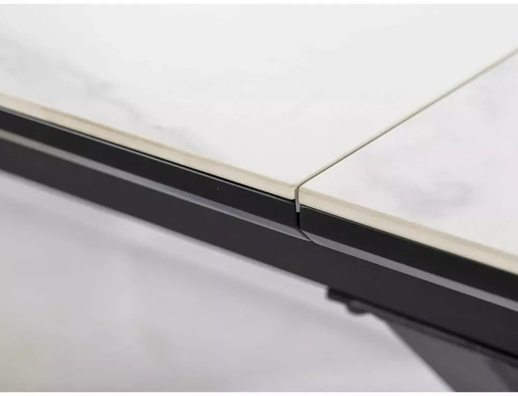 Stół LOGAN Ceramic (160-200)x90 Czarny Mat/Biały Mat