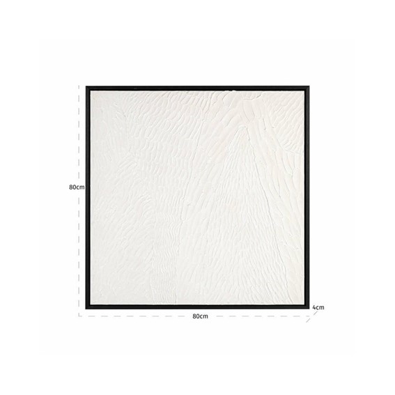 Obraz JANELL 80x80cm Biały