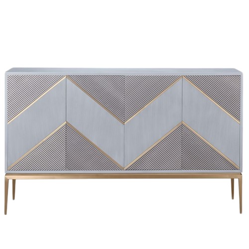 Komoda STILIG ST334 Szary/Złoty