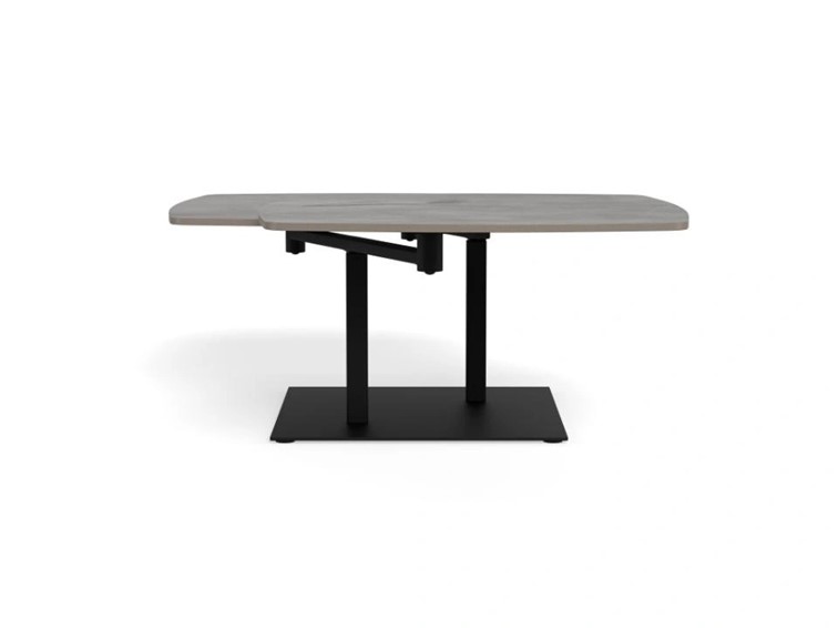 Stół CARBALLO 122x70 Szary/Czarny