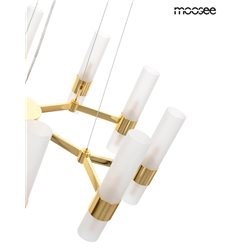 Lampa Wisząca TUBS 10 Złoty