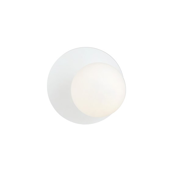 Kinkiet OSLO K1 Biały/Opal