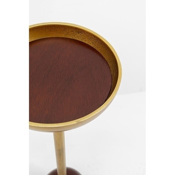 Stolik BIBO Fi20,32cm Złoty/Brąz