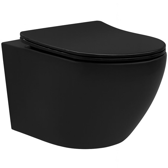 Misa WC CARLO MINI TORNADO NF Czarny Mat