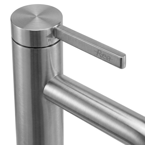 Bateria Umywalkowa RIVO Nikiel Szczotkowany