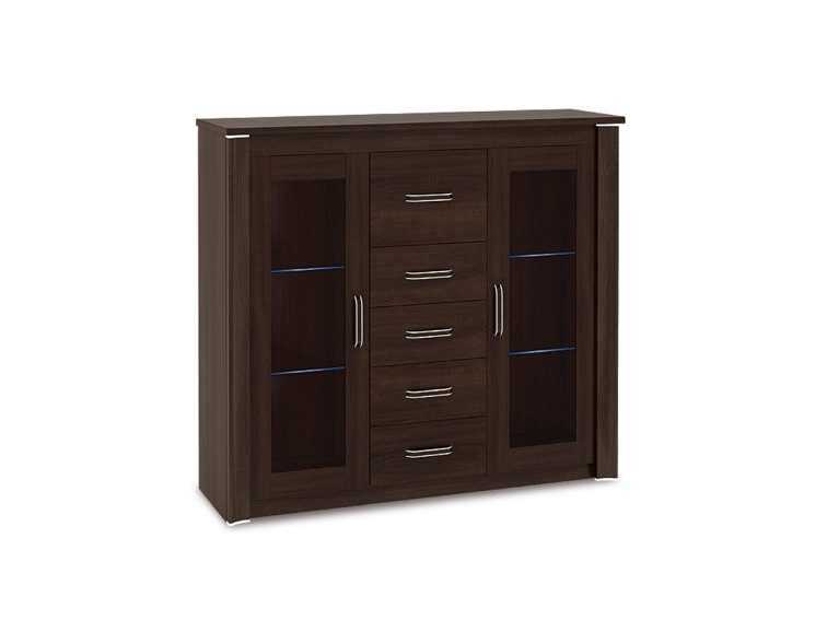 Komoda Oliwier 08SN 72x138x124 Sonoma Ciemny