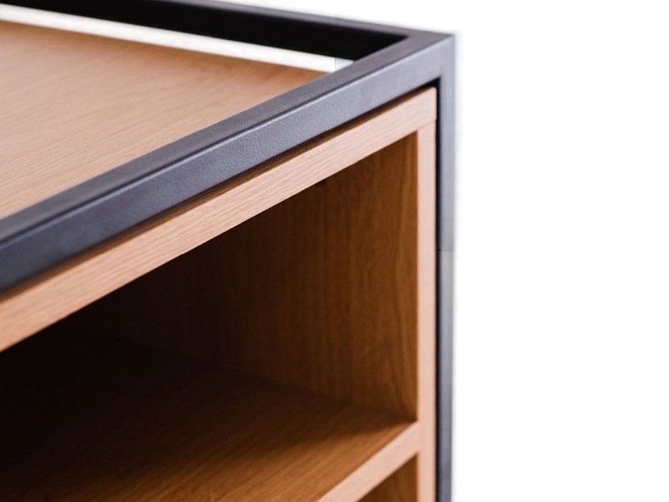 Regał Skap 1R1 Shelf 45x40x60 Dąb/Czarny