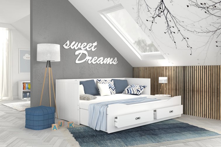 Łóżko HARPER 80x200 Biały