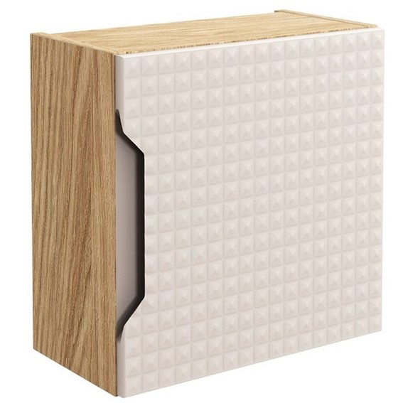 Szafka Górna QUBIK Dąb Olejowany/Beż